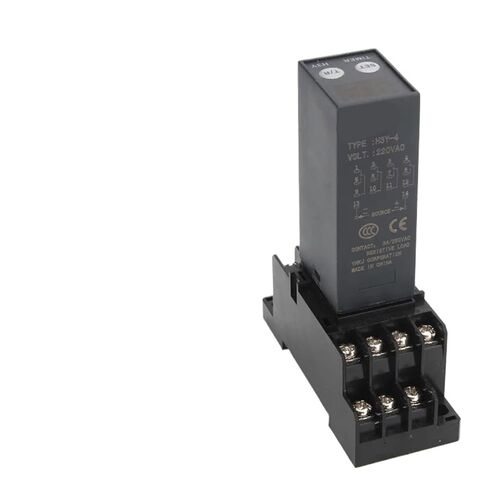 شاشة رقمية صغيرة H3Y-2/H3Y-4 تأخير التحكم في وقت دورة التتابع 12V24V220V مع مقبس القاعدة PYF08A/14A(DC24V,H3Y-4) in Kuwait