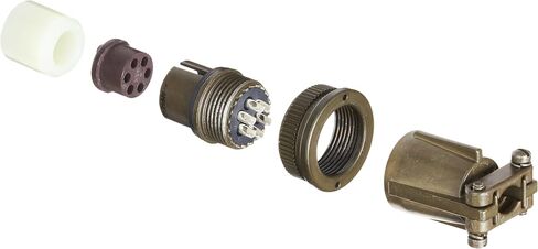 MS3106E14S-6P Circular Connector Pin Environmental Resisting Threaded Coupling Solder Termination Straight Plug 14S-6 Insert Arrangement 14S Shell Size 6 Contacts in Saudi Arabia