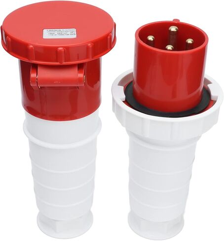 Industrial Plug Socket Power Connector 3 Phase 4 Pin IP67 Waterproof Aviation 380V‑415V 63A 3P E for Airports Docks Etc in Saudi Arabia