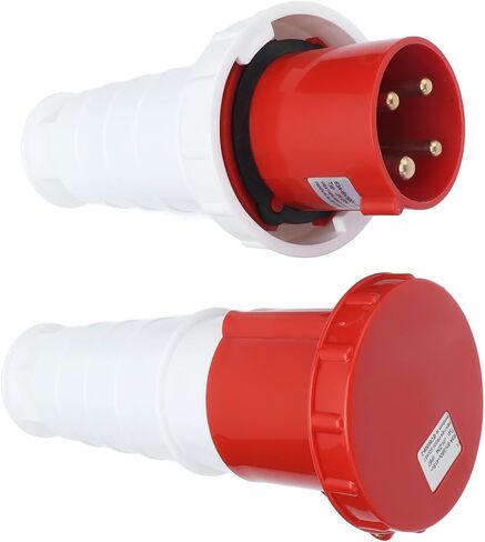 Industrial Plug Socket Power Connector 3 Phase 4 Pin IP67 Waterproof Aviation 380V‑415V 63A 3P E for Airports Docks Etc in Saudi Arabia