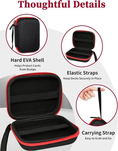 Playing Card Game Case, Card Holder, Storage Box for UNO, SKYJO, Five Crowns, Phase 10 and More (Case Only) in Kuwait