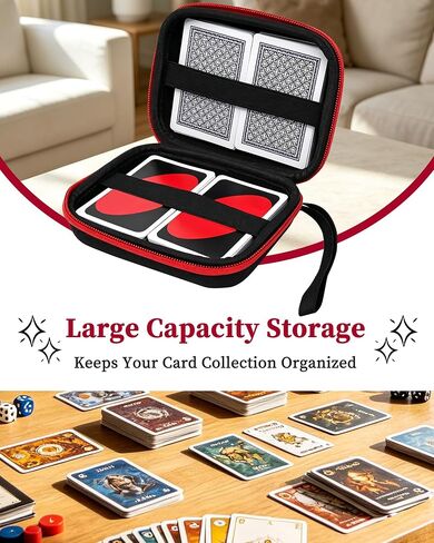 Playing Card Game Case, Card Holder, Storage Box for UNO, SKYJO, Five Crowns, Phase 10 and More (Case Only) in Kuwait