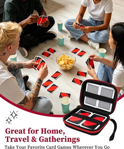Playing Card Game Case, Card Holder, Storage Box for UNO, SKYJO, Five Crowns, Phase 10 and More (Case Only) in Kuwait
