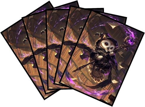 حافظات بطاقات لـ MTG 66x91 مم - واقيات سطح مكتبة أسرار Strixhaven Fantasy لـ TCG القياسية - عدد 100+4 (أسود) in Kuwait