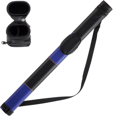 Billiard/Pool Cue Hard Cases, Cue Case 1 Stick 2 Holes,Holds 1 Complete 2-Piece 58 Inches Cue Sticks,Deluxe Hard Billiard Pool Cue Stick Carrying Case,Pool Billiards Accessories in Kuwait