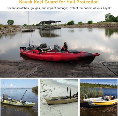 Kayak Keel Guard لملحق حماية الهيكل المتوافق مع Hobie Outback 2019+ Kayaks، مقاومة الصدمات الصخرية Kayak Hull Keel حماية لملحقات Hobie Kayak in Kuwait
