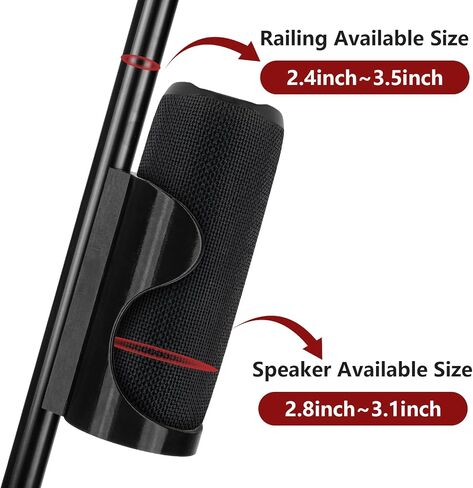حامل مكبر صوت مغناطيسي متوافق مع JBL FLIP 5/6/7 & Sonos Roam، حامل عالي التحمل مقاوم للطقس لعربة الجولف، RV، القارب، ملحق سهل التركيب in Kuwait