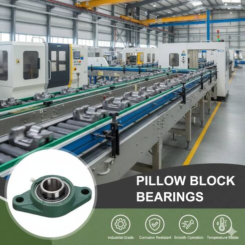 UCFL205-16 (1 بوصة) وحدة محمل شفة مربعة ذات مسمارين، محمل مثبت ذاتي المحاذاة، مبيت من الحديد الزهر، مجموعة قفل لولبي in Kuwait