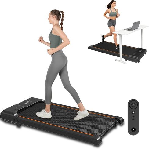 وسادة المشي مع المنحدر، جهاز مشي تحت المكتب، جهاز مشي مدمج بقوة 3.5 حصان للمكتب المنزلي، 0.6-7.6 ميل في الساعة، سعة 350 رطل، Caminadoras para Hacer Ejercicio in Kuwait