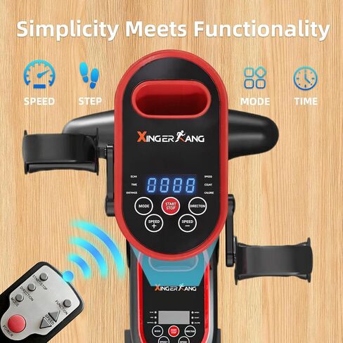 Under Desk Pedal Exerciser Bike Mini Exercise Trainer for Leg and Arm Portable Electric Leg Elliptical Machine for Senior Home in Kuwait