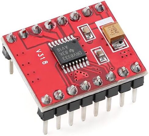 6pcs 2-Channel Motor Driver Board DRV8833 Compatible for TB6612FNG Red PCB Soldered in Kuwait