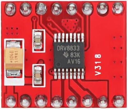 6pcs 2-Channel Motor Driver Board DRV8833 Compatible for TB6612FNG Red PCB Soldered in Kuwait