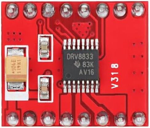 6pcs 2-Channel Motor Driver Board DRV8833 Compatible for TB6612FNG Red PCB Soldered in Kuwait
