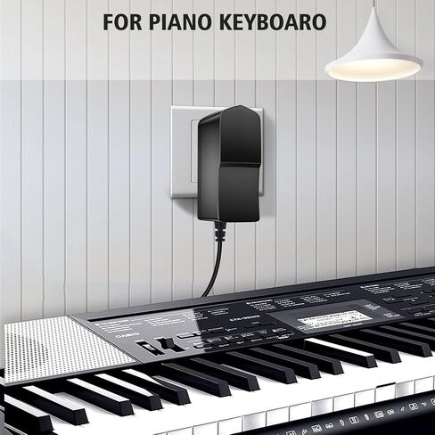 محول طاقة تيار متردد 12 فولت 2 أمبير لسلسلة Yamaha PA-130/PA-130B، PSR/YPG/YPT/DGX/DD/EZ/PSS ولوحة مفاتيح Williams Allegro/Legato ذات 88 مفتاحًا in Kuwait