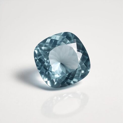 10.85 Ct Certified Natural Blue Aquamarine Cushion Cut Brazil Rare Gemstone in Kuwait