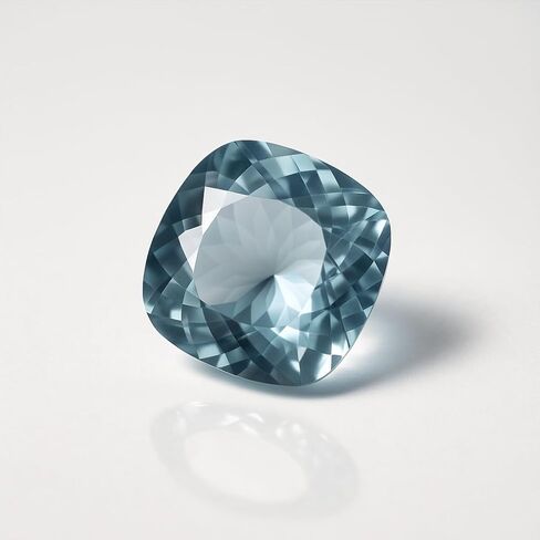 10.85 Ct Certified Natural Blue Aquamarine Cushion Cut Brazil Rare Gemstone in Kuwait