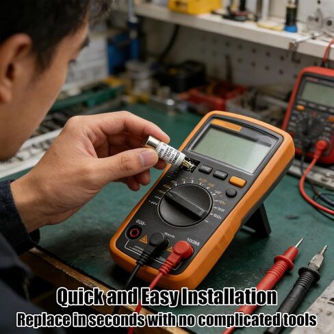 5 عبوات 803293 FLU-11A 11A 1000V صمام رقمي متعدد سريع المفعول مناسب لـ Fluke 175 177 179 83V 87V 287 289 27II 28II 88V 77IV متر، صمام بديل فضي in Kuwait