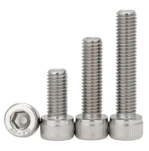 MonsterBolts - M4 x 40mm Socket Head Screws, DIN 912, A2 Stainless Steel, Partial Thread, 10 Pack in Kuwait