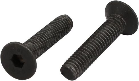 uxcell 2pcs M4x20mm 10.9 Grade Flat Countersunk Head Hex Socket Left Hand Thread Bolt in Kuwait