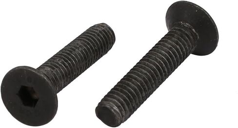 uxcell 2pcs M4x20mm 10.9 Grade Flat Countersunk Head Hex Socket Left Hand Thread Bolt in Kuwait