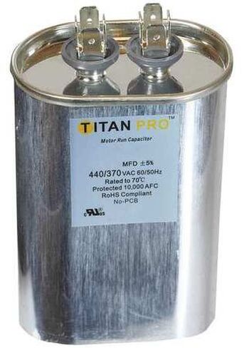 Packard TOCF35 Titan Pro Motor Run Capacitor 35 MFD 440/370V OVAL Capacitor in Kuwait