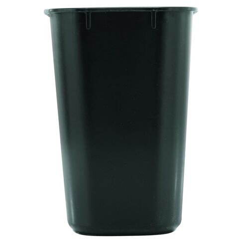 Rubbermaid Commercial Products Fg295500Bla Plastic Resin Deskside Wastebasket, 3.5 Gallon/13 Quart, Black (Pack of 12) in Kuwait
