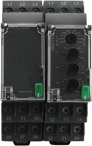 1pcs 3-Phase Supply Control Relay 8A 2CO 183-528VAC RM22TG20 RM22TR3 380-480VAC in Kuwait
