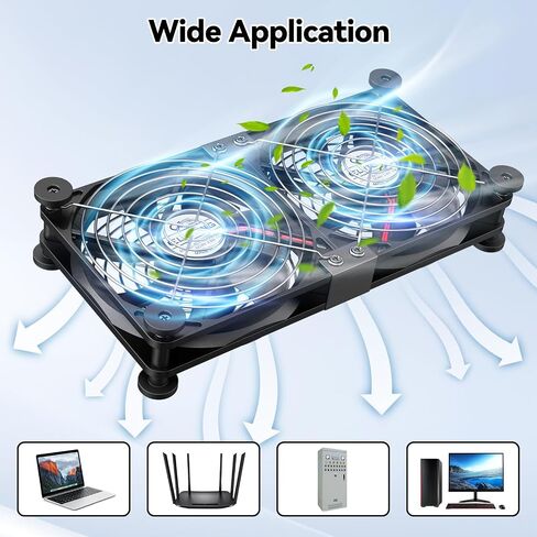 ELUTENG Dual USB Computer Fan 120mm | 3 Adjustable Speeds in Kuwait
