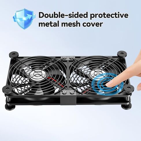 ELUTENG Dual USB Computer Fan 120mm | 3 Adjustable Speeds in Kuwait
