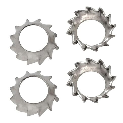 Silver Cone Shape Tooth Locking Washers,304 Stainless Steel Conical Spring Washers with External Tooth Star for Screws and Bolts,Quick Speed Locking Fastener(M3,50pcs) in Kuwait