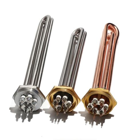 DN40 G1 1/2 Inch Electric Copper Heater Element 220V 380V 3KW 6KW 9KW 12KW Industrial Heating Resistance 1Pcs(304 SS,110V_12KW 360MM) in Kuwait