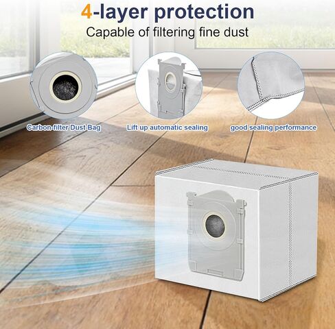 ملحقات المكنسة الكهربائية ECOVACS DEEBOT T90 Pro Omni | طقم بديل T90 Pro Omni 24 قطعة، 1 فرشاة رئيسية، 3 ممسحات دوارة، 6 فلاتر، 6 فرش جانبية، 6 أكياس غبار in Kuwait