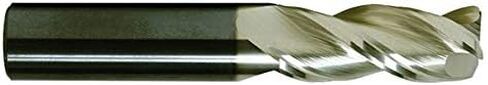 RedLine Tools - 3/8 (.3750) Single End Corner Radius Carbide End Mill, ZrN Coated, 3 Flute .9375 LOC .0600 Radius, Round Shank Type, 2.5000 OAL - REX3026 in Kuwait