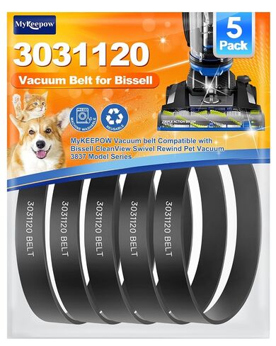 حزام مكنسة كهربائية متوافق مع مكنسة بيسيل الكهربائية موديل 3832 3836 3837 3839 CleanView Swivel Rewind Pet Vacuum، 3 عبوات in Kuwait