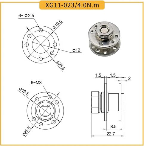 Randomly Stop 360 Degree Rotation Stop Rotation Rocker Arm Disc Shaft Disc Damping Stainless Steel Hinge(DP037-4.0N.m) in Kuwait