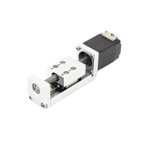 Mini Nema8 40mm Stroke Ball Screw Slide Linear Guide Rail Motion Module DC T-Type Motorized Stage CNC Sliding Table(Stroke 90mm,Lead 2mm) in Saudi Arabia