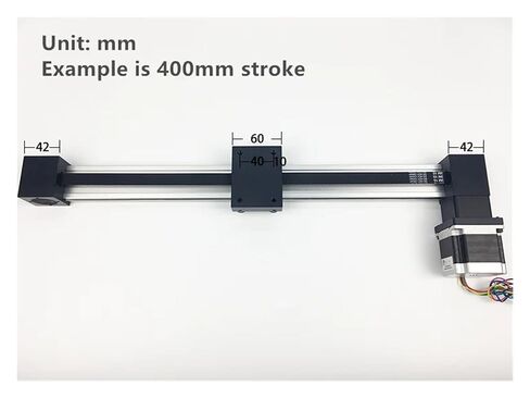 XP Synchronous Belt Sliding Table Guide Effective Stroke1000mm 3M Timing Linear Rail Slide +17 Step Motor in Saudi Arabia