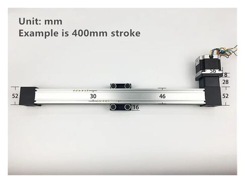 XP Synchronous Belt Sliding Table Guide Effective Stroke1000mm 3M Timing Linear Rail Slide +17 Step Motor in Saudi Arabia