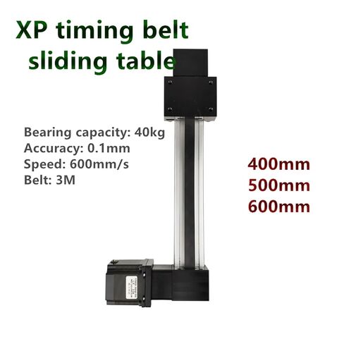 XP Synchronous Belt Sliding Table Guide Effective Stroke1000mm 3M Timing Linear Rail Slide +17 Step Motor in Saudi Arabia