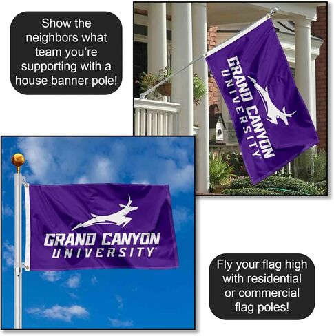 Grand Canyon Lopes Wordmark Logo 3x5 Grommet Flag in Saudi Arabia