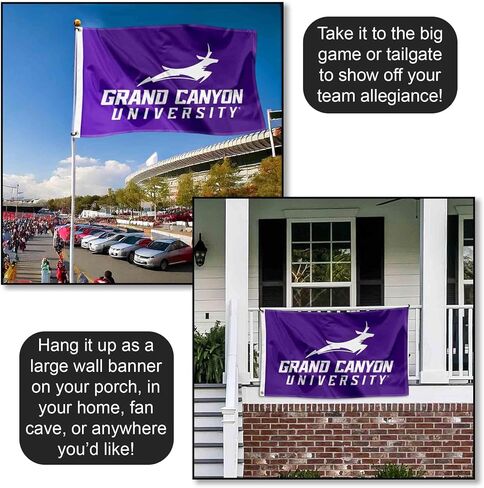 Grand Canyon Lopes Wordmark Logo 3x5 Grommet Flag in Saudi Arabia
