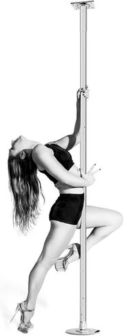 Professional Dancing Pole Dance Pole Ceiling Mount, 9ft 10ft 11ft 12ft Spinning Static Dancing Pole for Home Bedroom Apartment Club Tall Ceiling, Stripper Pole for Heavy Duty Plus Size Women, Holds Up in Kuwait
