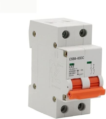 قاطع دائرة 2P DC 500V قاطع دائرة صغير يعمل بالطاقة الشمسية MCB نظام PV مصهر التيار المباشر الطاقة الشمسية 1/3/6/10/16/20/25/32/40/50/63A حامي (الحجم: 40A) in Kuwait