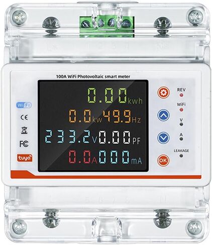 قاطع دائرة ذكي مع شاشة LCD للقياس ثنائي الاتجاه يحمي من الجهد الزائد للتحكم الذكي في المنزل in Kuwait