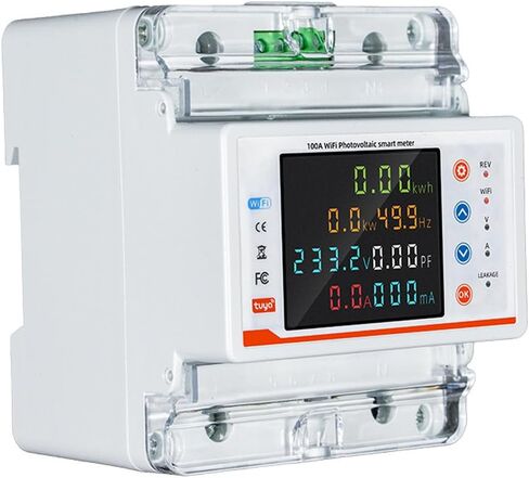 قاطع دائرة ذكي مع شاشة LCD للقياس ثنائي الاتجاه يحمي من الجهد الزائد للتحكم الذكي في المنزل in Kuwait