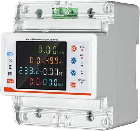 قاطع دائرة ذكي مع شاشة LCD للقياس ثنائي الاتجاه يحمي من الجهد الزائد للتحكم الذكي في المنزل in Kuwait