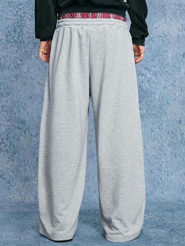 السراويل الفضفاضة للرجال Y2K Graphic Sweatpants أزياء للجنسين السراويل المتضخم للرجال مع جيوب ورباط in Kuwait