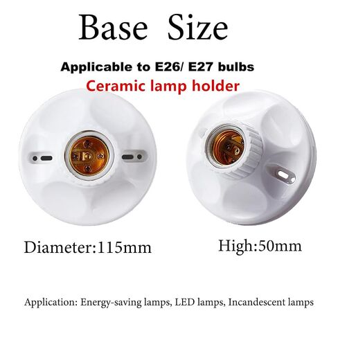 15FT ضوء لمبة المقبس مع الحبل E26 E27 قاعدة مصابيح سطح المكتب تشمل سلك المسمار على إيقاف التبديل معلقة قاعدة متوسطة اللون الأبيض in Kuwait