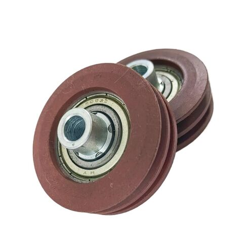 10 قطعة KM89627G02 OD52MM W16MM مصعد مزدوج الأخدود سلك حبل عجلة تحمل 6003 52*16*6003 قطع غيار المصعد رفع أجزاء in Kuwait