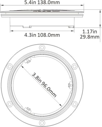 SEAFLO Deck Plate Hatch for Marine Boat Kayak Choose Size, Color and Storage Bag (4", Black with Storage Bag 2-Pack) in Kuwait